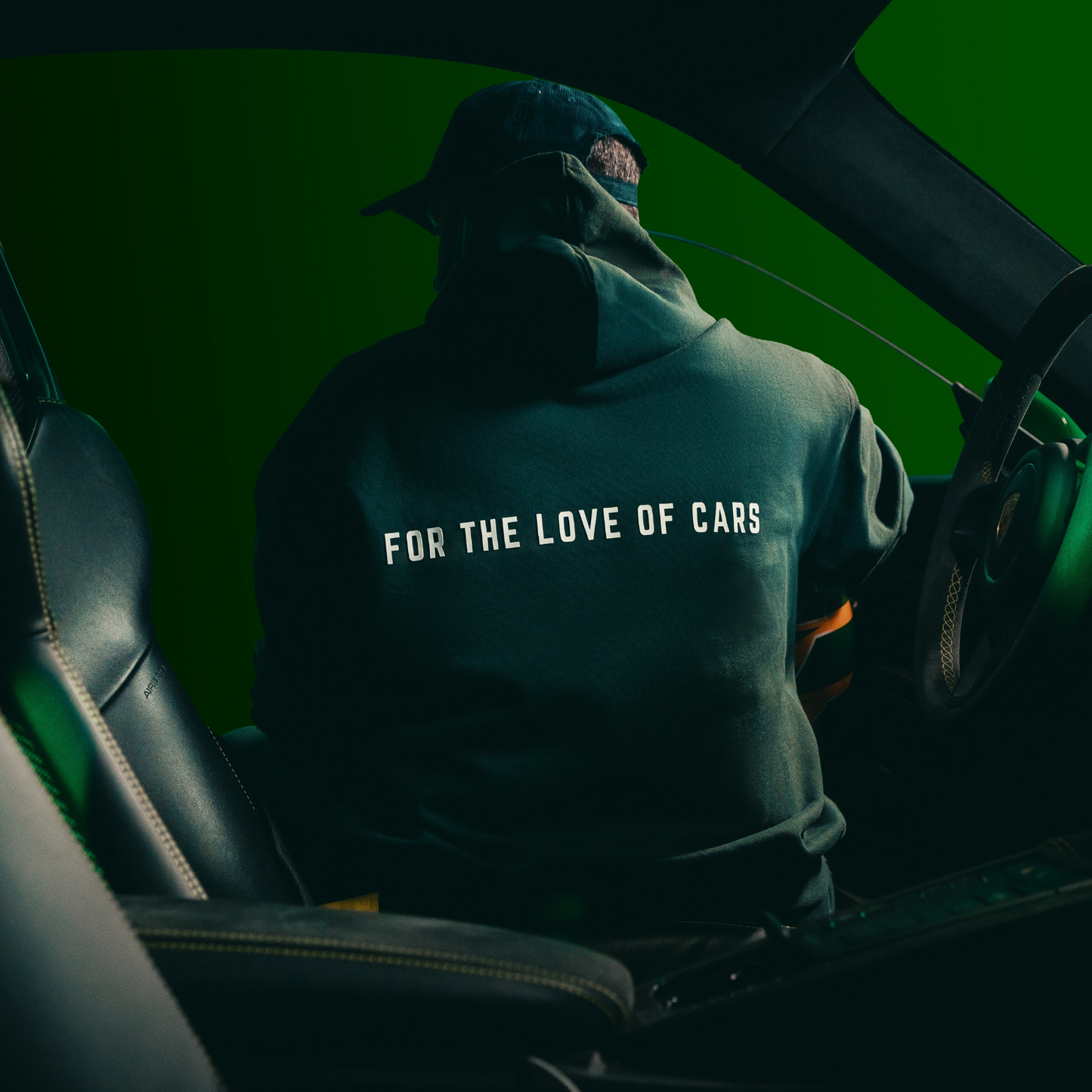 GREEN -  CarReview OVERSIZED HOODIE