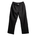 Black Straight-Leg Sweatpants