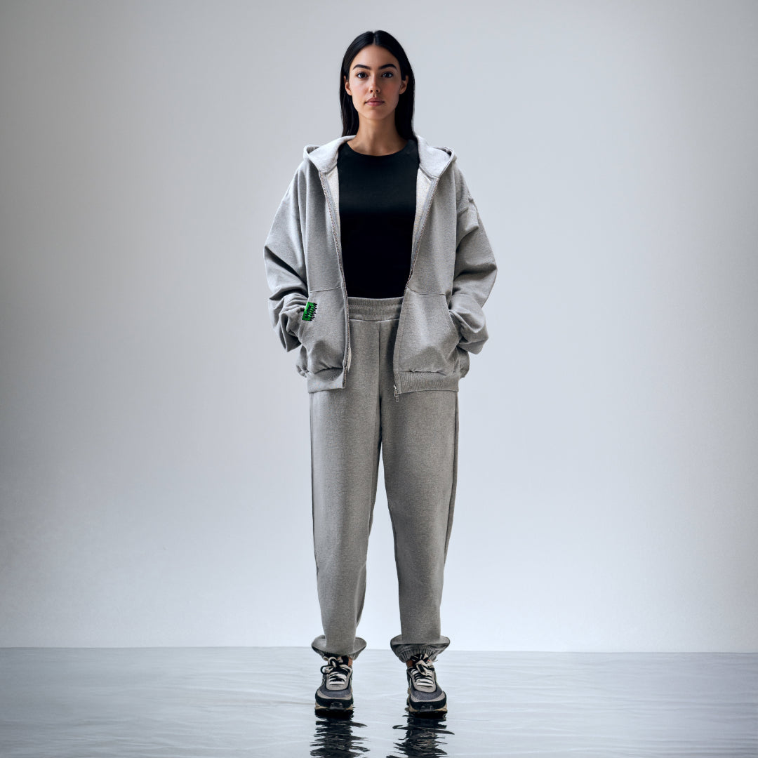 Zipper Heather Grey